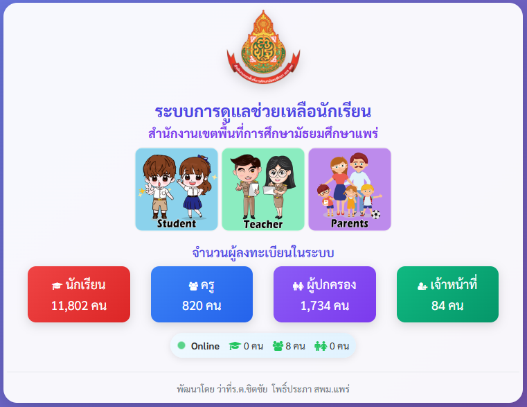 ดูแลช่วยเหลือนักเรียน